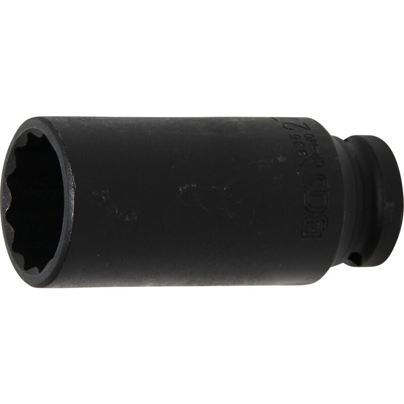 Image of Kraft-Steckschlüssel-Einsatz Zwölfkant Antrieb Innenvierkant 12,5 mm (1/2') sw 27 mm