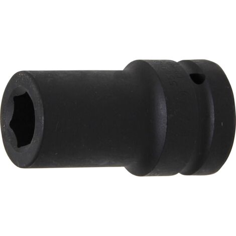 Kraft-Steckschlüssel-Einsatz Sechskant, tief  Antrieb Innenvierkant 25 mm (1")  SW 21 mm