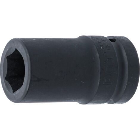 Kraft-Steckschlüssel-Einsatz Sechskant, tief  Antrieb Innenvierkant 25 mm (1")  SW 27 mm