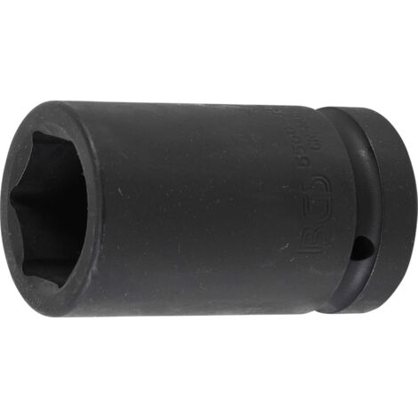 Kraft-Steckschlüssel-Einsatz Sechskant, tief  Antrieb Innenvierkant 25 mm (1")  SW 34 mm