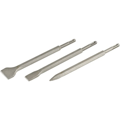 KRAFTIXX kwb 247190 Meißel-Set 3teilig Gesamtlänge 250 mm SDS-Plus 1 Set