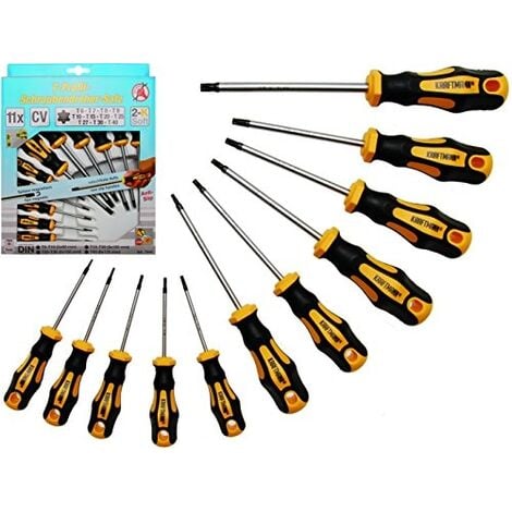 KRAFTMANN TOURNEVIS TORX ASSORTIMENT T6-7-8-9-10-15-20-25-27-30-40 BGS DIY