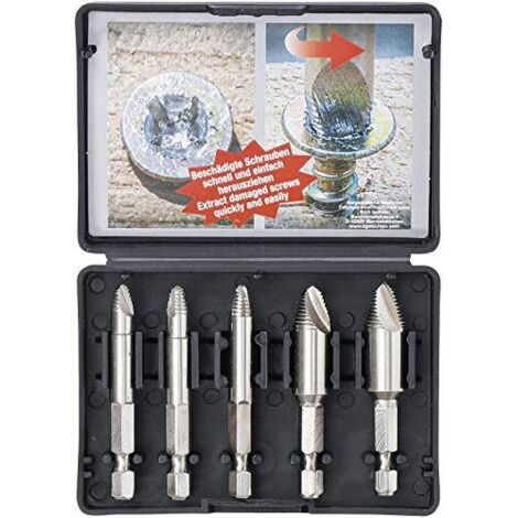 Kraftmann, 50410 viti set di estrattori per viti, 5 pezzi