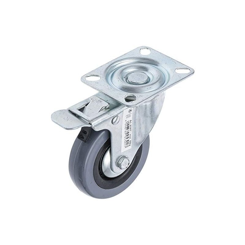 Bgs Technic - kraftmann 81957 - roulettes pivotantes avec frein - avec socle à visser - 75 mm
