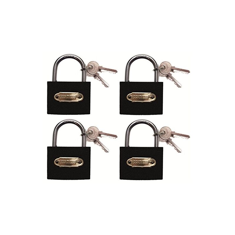Bgs Technic - kraftmann 85164 lot de 4 cadenas à fermeture identique 35 mm