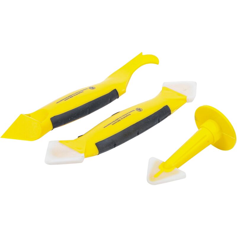 Kraftmann 85213 enlève-joints de silicone et jeu de spatules 3 pièces