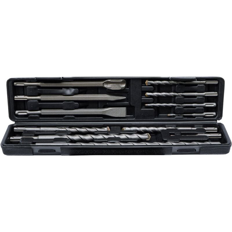 Jeu de mèches Tige sds, pointe en métal dur 5 - 20 mm 12 pièces