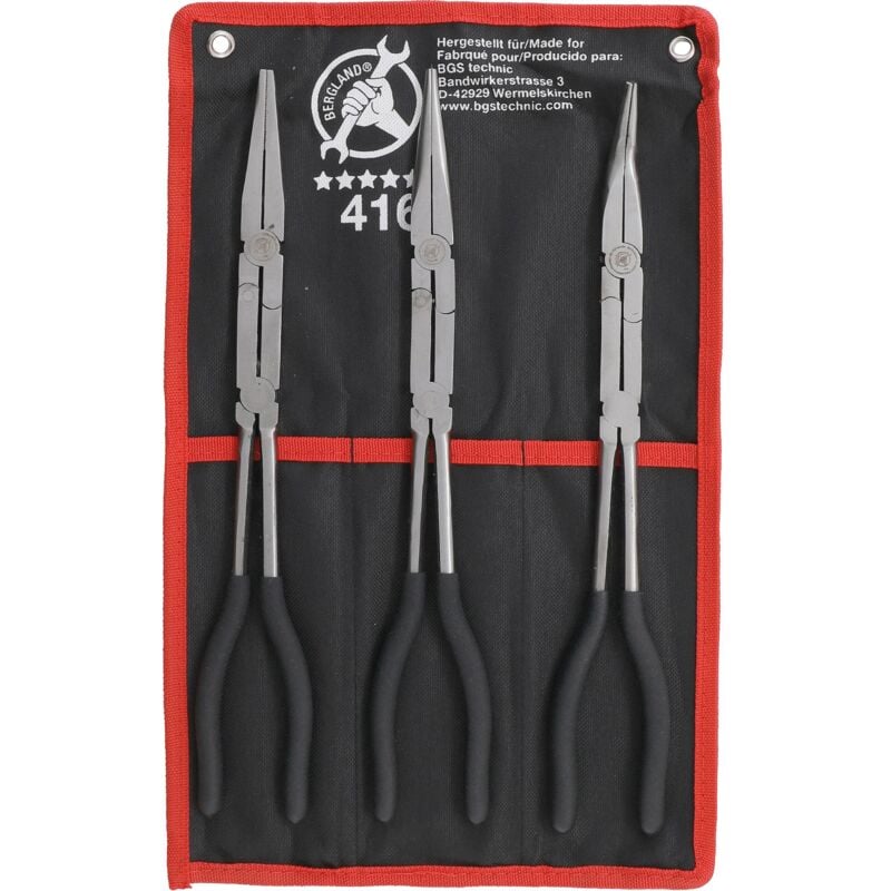 Jeu de pinces à double charnière 3 pièces