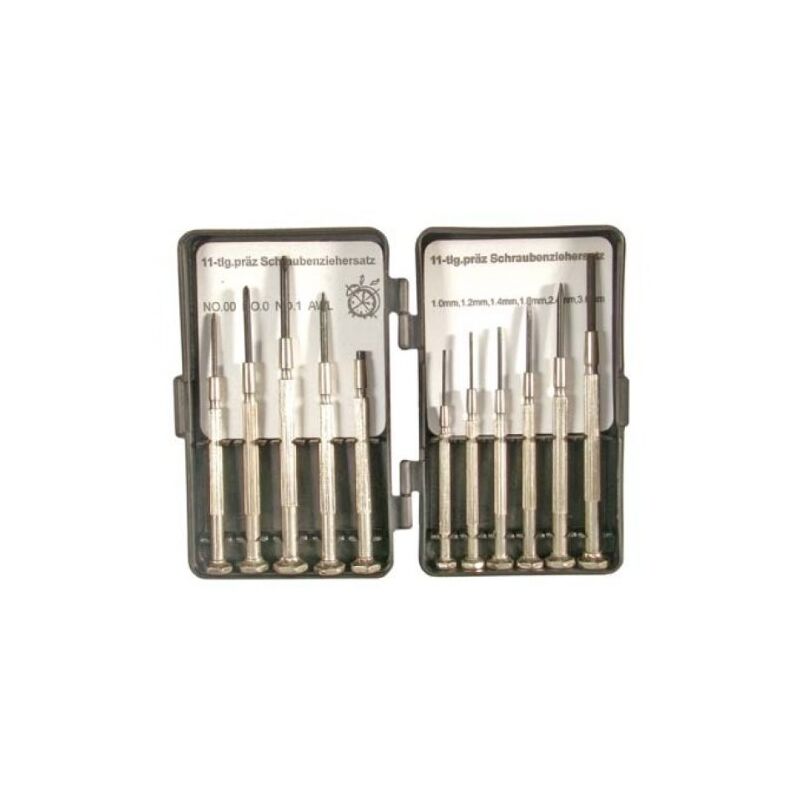 Hauteur de 11 tournevis de précision
