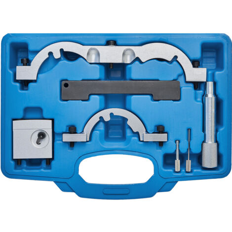 Kraftplus – Coffret multi-outils calage distribution moteur chaîne – Compatible Opel 1.2 1.4 – Outils de réglage arbre à cames – Système de blocage volant