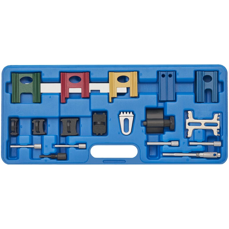 Kraftplus - K.200-1801 Coffret de calage arbre à cames Verrouillage compatible avec Citroën Fiat Ford Honda Mazda Opel Peugeot Renault Rover Land