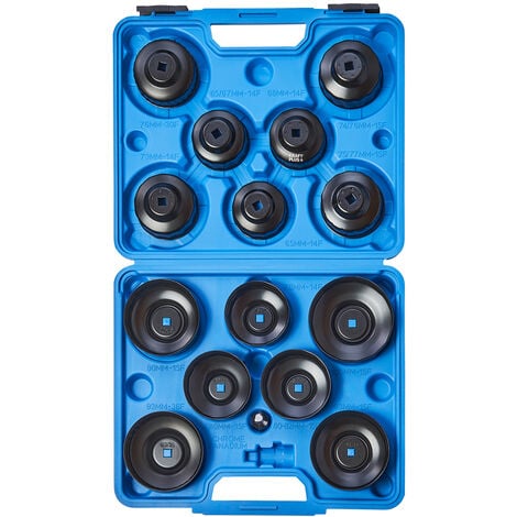 KRAFTPLUS K.210-3615 Jeu de clé cloches pour filtre à huile couvercle - 15 pcs