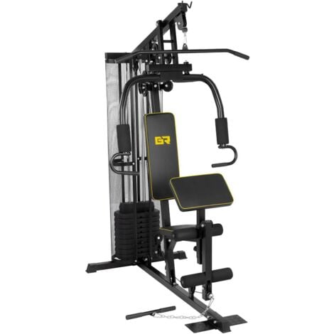 GYMREX Kraftstation 5 in 1 Fitnessstation Home Multigym Fitnesscenter Heim Training - Dunkelgrau