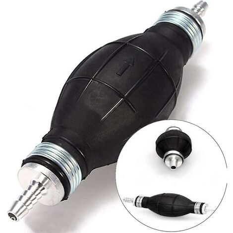 Kraftstoff-Handpumpe, 6 mm Gummi-Aluminium-Benzinpumpe, Handpumpe, Primerbirne, Kraftstoff-Handpumpe