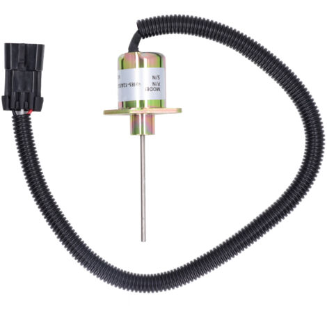 Kraftstoffabsperr-Magnetventil, Baggermotorabschaltung 1503ES 12A5SUC9SCC28 für Kubota V2203 DI 12V DC.