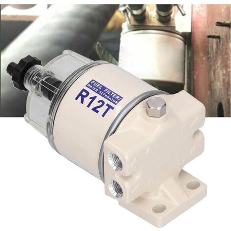 Kraftstofffilter-Wasserabscheider, Marine-Kraftstofffilter-Wasserabscheider, 30 GPH Durchflussrate mit automatischem Ablauf, Ersatz für R12T