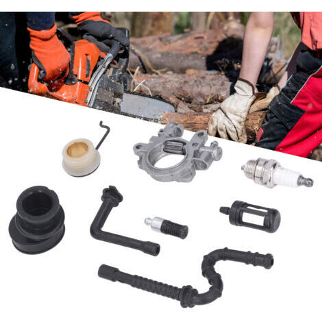 Kraftstoffpumpen-Ritzel-Kit für Kettensägen 029, 039, MS290, MS310, MS390 – Ersatz-Kraftstoffleitung, Filter, Zündkerze