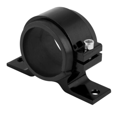 Kraftstoffpumpenhalterung, Yctze Aluminiumlegierung 50mm Kfz-Kraftstoffpumpenhalterung Einzelfilter-Klemmhalterung(schwarz) für Kraftstoffpumpenhalterung Kraftstofffilterhalterung Kraftstoffpumpenhalt