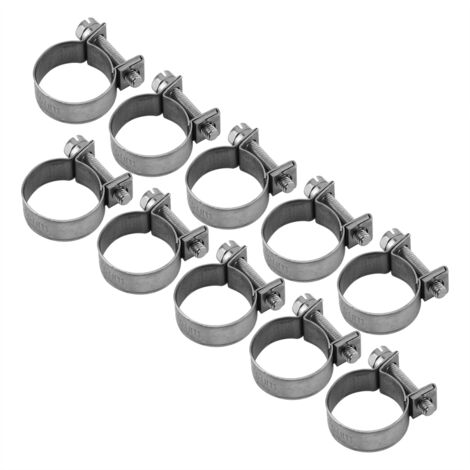 Kraftstoffschlauchschelle aus Edelstahl (10 Stück, 6-20 mm)