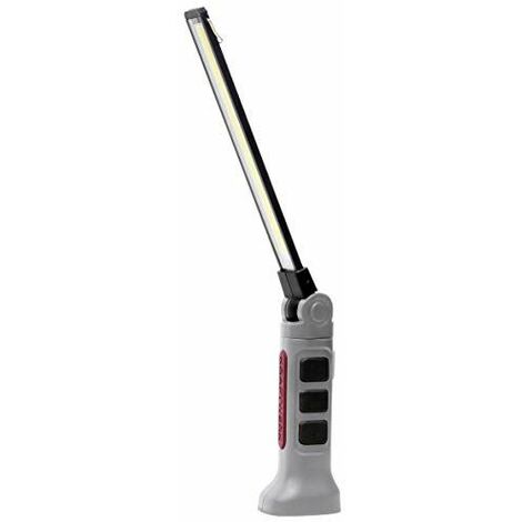 Kraftwerk 32072 Lampe Torche LED COB-Plat-3,7 V-Li-ION, Rouge