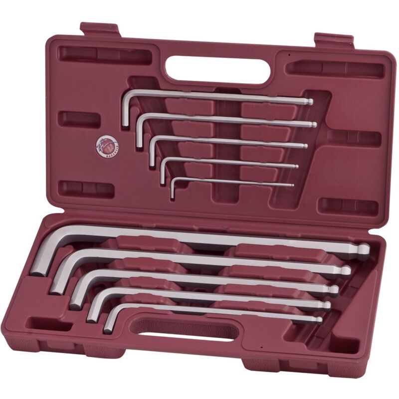 10-pc. Set llaves hex. macho 3-17 mm