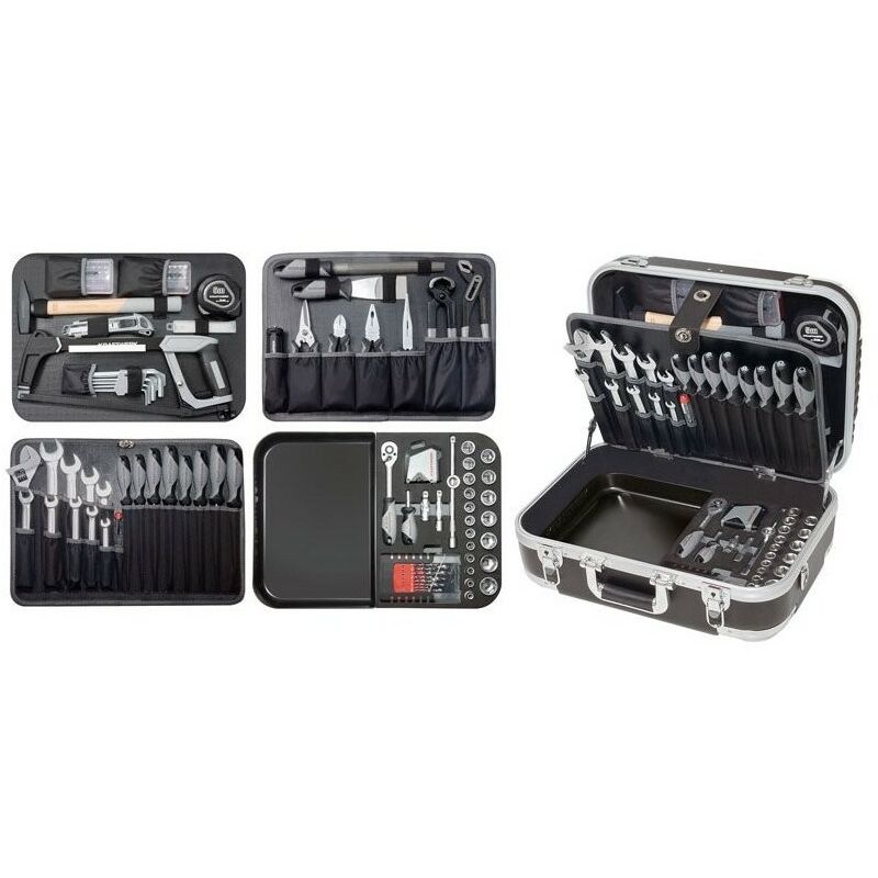 Kraftwerk - Boîte à outils B160, 3/8' 162 pcs sans powertool