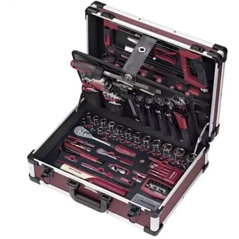 Kraftwerk – Malette de rangement 263 pièces – Outils pour travaux de précision – Embouts, clés, tournevis, pinces – Coffret complet pour pro