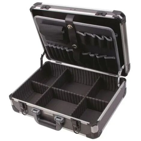 Kraftwerk – Mallette de rangement en aluminium vide 451x331x150mm – Poids léger 3,16kg – Conception robuste pour professionnels