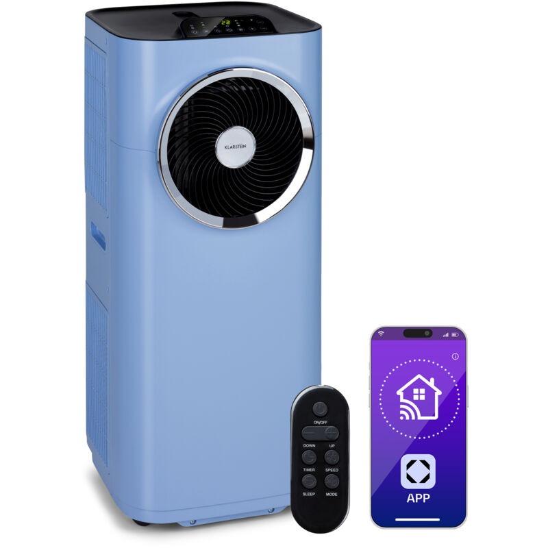 Klarstein Climatiseur Mobile Silencieux, Climatiseur Portable 5 En 1, Mini Climatiseur, Purificateur Et Elimination Des Odeurs, Mode Nuit,