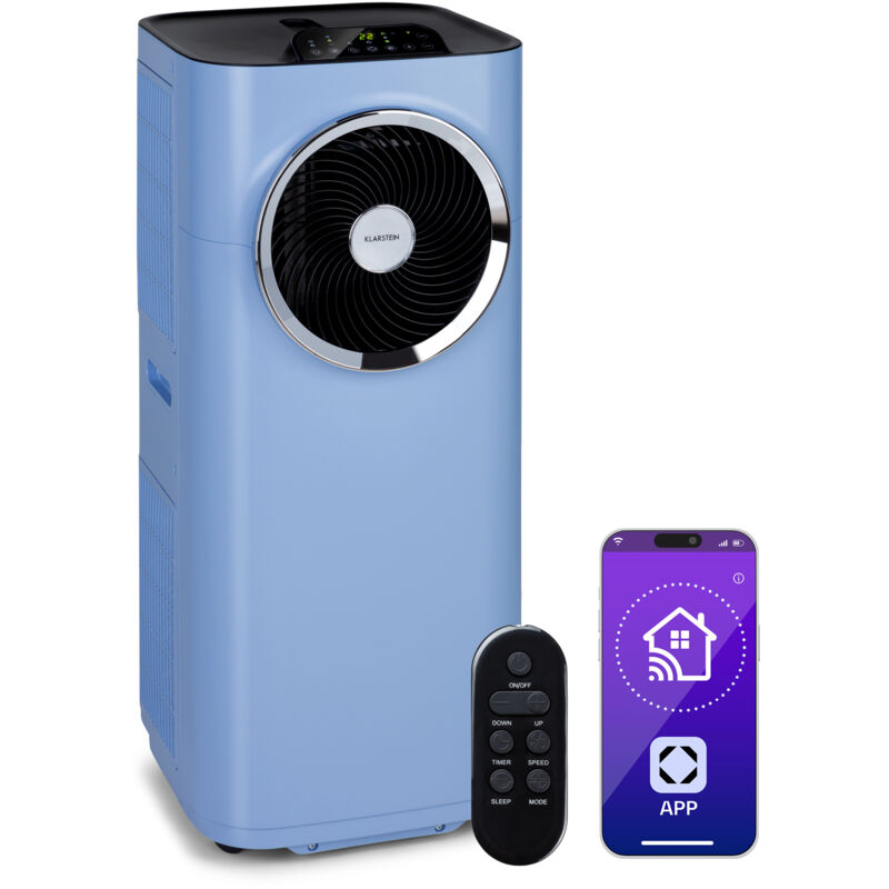 Klarstein - Rafraîchisseur d'air Climatiseur Mobile Silencieux 12K btu Bleu Pastel