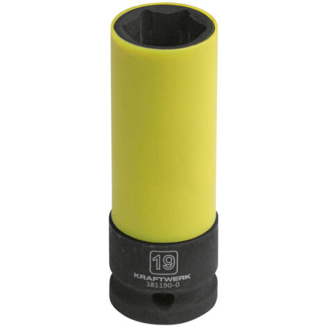 Kraftwerk Tiefe Schlagnuss 1/2" 19mm m. Plastikring