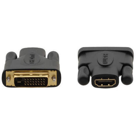 Kramer Electronics 99-9497001 cambiador de género para cable DVI–D HDMI Negro, Oro