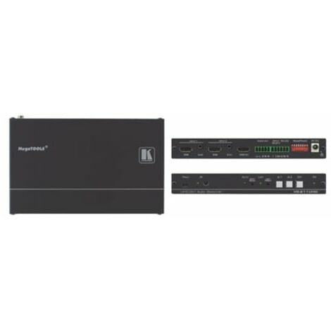 Kramer selettore automatico 2x1 hdmi 4k uhd e audio analogico. velocità massima dei dati - 8,91gbps (2,97gbp)