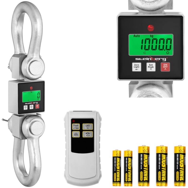 Steinberg Systems - Kranwaage Zugwaage Hängewaage Wildwaage Lastenwaage Lcd 10000 Kg