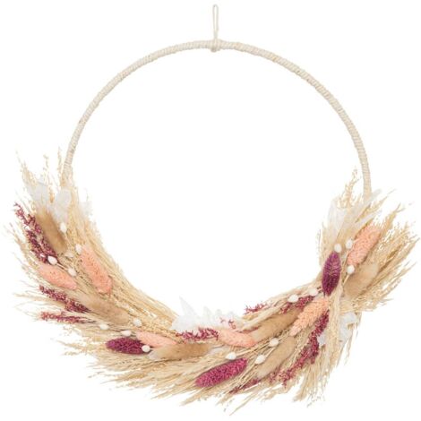 Kranz aus Trockenblumen - D34 cm - Atmosphera créateur d'intérieur