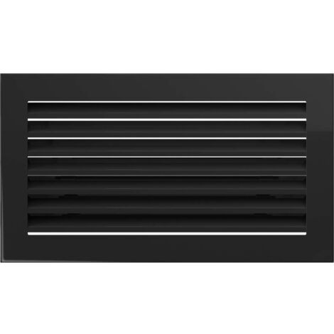 KRATKI griglia di ventilazione griglia camino FRESH 17cm x 17cm nero
