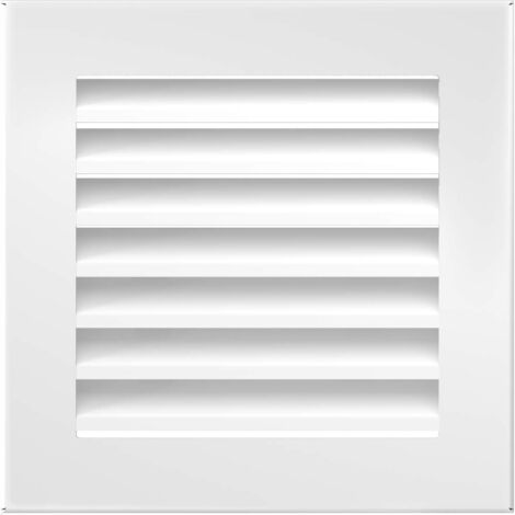 KRATKI griglia di Ventilazione griglia per Camino Fresh 17cm x 17cm Bianco