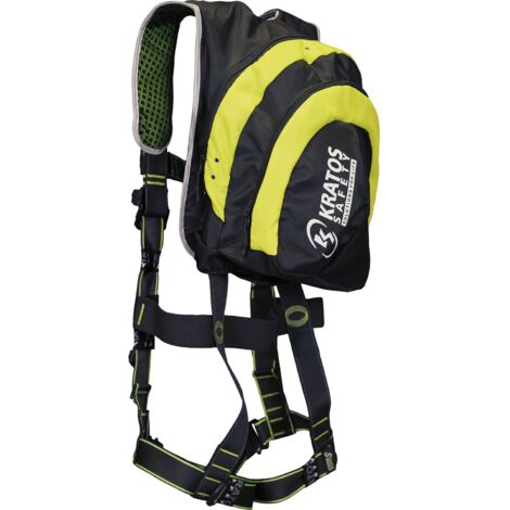 Kratos Absturzsicherung 2-in-1 Auffanggurt & Rucksack Adventure 140kg, Größe M-L