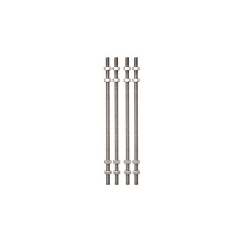 KRATOS SAFETY - Ensemble de 4 tiges filetees en inox pour ligne de vie horizontale KS-LINE (KS 4000) - 350 mm