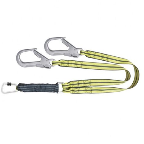 KRATOS SAFETY - Longe fourche en sangle antistatique ATEX avec absorbeur d'énergie Freeblast