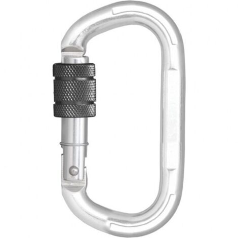 KRATOS SAFETY - Mousqueton aluminium à verrouillage à vis - type Keylock, ouverture 15 mm