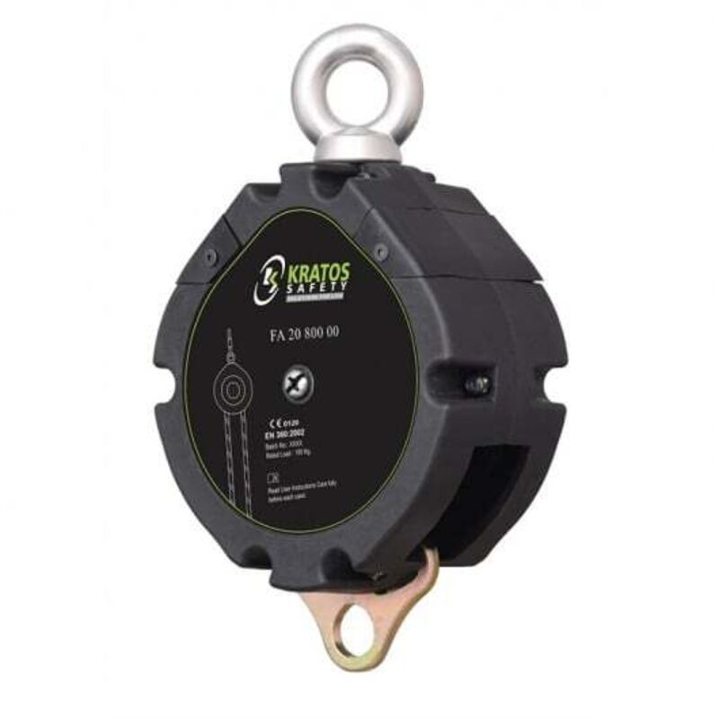 Tyroll, poulie bloqueur (Antichute avec poulie auto-bloquante fonctionnant en va-et-vient) - Kratos Safety