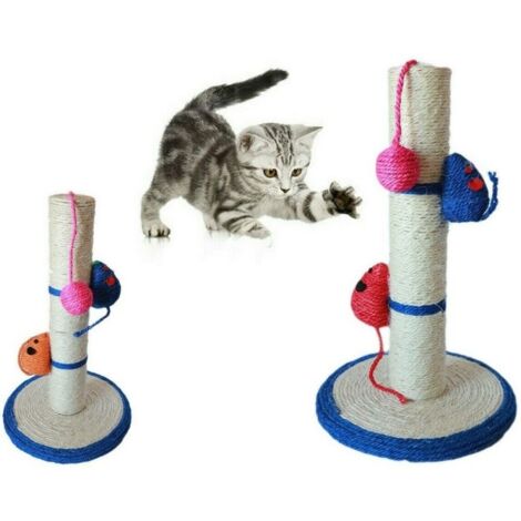 KRATZBAUM SEIL BALL KRALLE KATZE KRATZSPIEL 42X24CM. MOD B