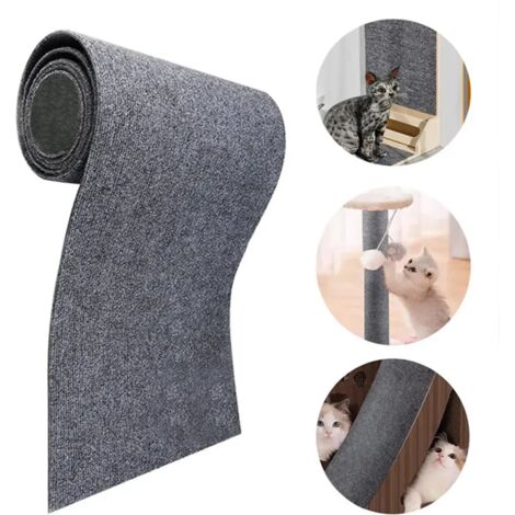 Kratzfeste Matte für Katzen – 60 cm x 1 m, zum Schutz von Sofa und Kratzbaum, kratzfest, selbstklebend & einfach zuschneidbar
