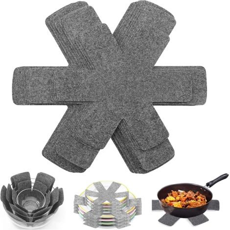 Kratzfeste Schutzhülle für Kochtöpfe – rutschfeste Thermomatte für Küchenutensilien, hitzebeständig, schonend & vielseitig