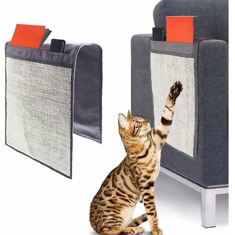 Kratzunterlage für Katzen, Sofaschutz – natürlicher Sisal-Möbelschutz, Kratzunterlage für Katzen – Stuhl, Sofa, Sitz, Treppe (M)