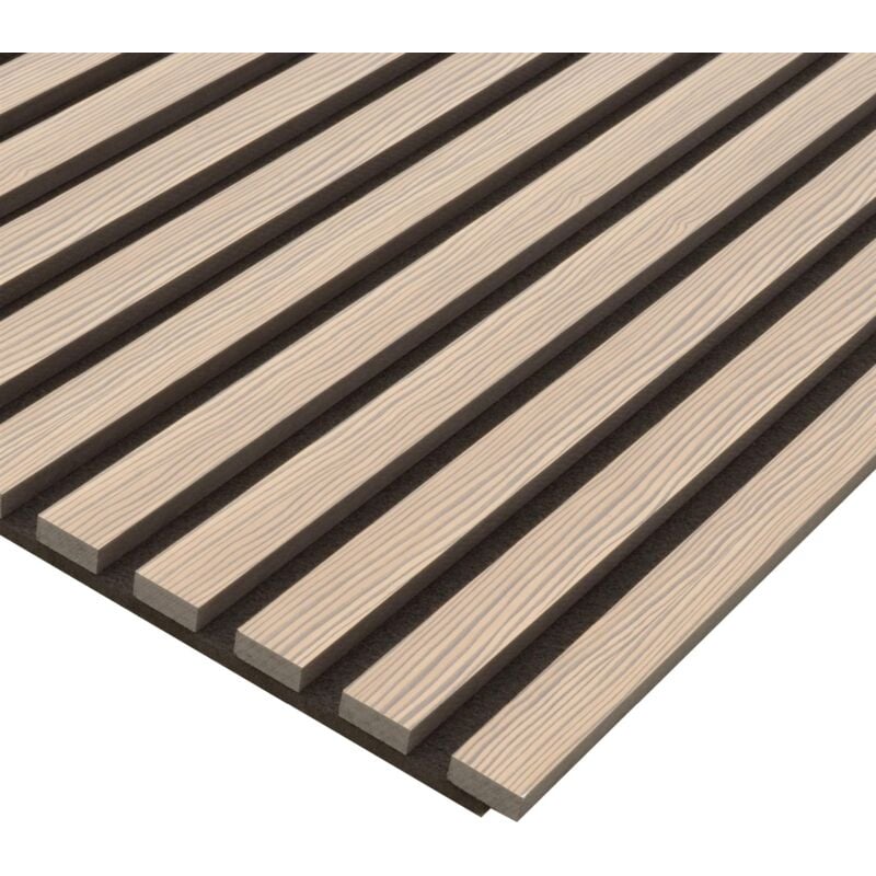 Kraus Acoustic Slat Wall Panel 3D Wood - Light Oak - 19x120mm - Sample