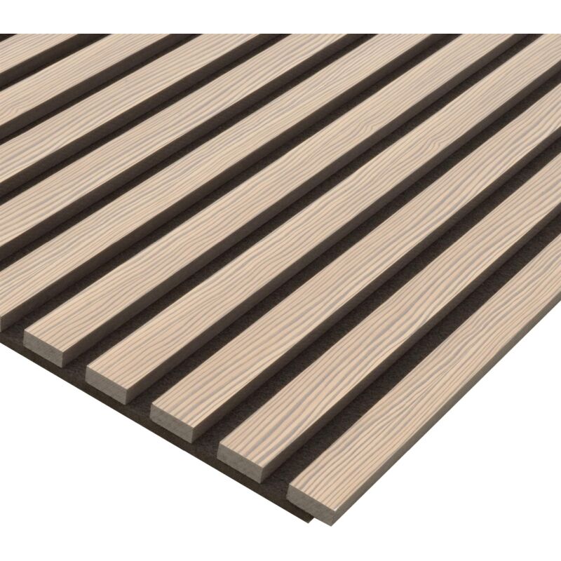 Kraus Acoustic Slat Wall Panel 3D Wood - Maple Stripe - 19x120mm - Sample