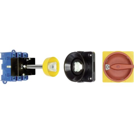 Kraus & Naimer KG32B.T203/09.VE Interrupteur sectionneur avec adaptateur de porte 32 A 1 x 90 ° rouge, jaune 1 pc(s)