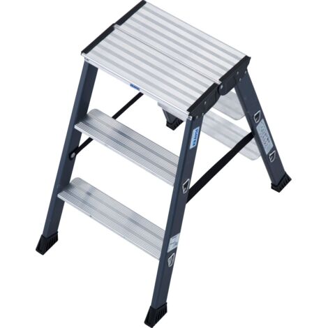 Krause Aluminium-Doppelleiter MONTO SePro 2,20 m Doppelstufenleiter